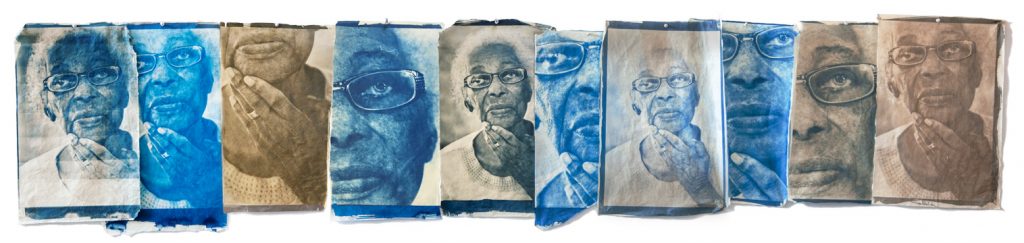 Gwen did I want to be here ? Gwen did I want to be here cyantype prints art dementia