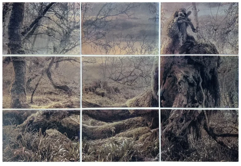 Celtic-atlantic-Rainforest-gum-print-alt-process gum bichromate print of celtic atlantic rainforest in scotland